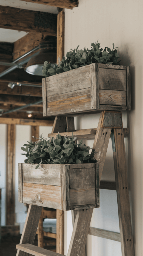 Rustic Wooden Planters for a Farmhouse Look