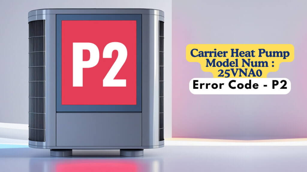 Carrier Heat Pump Model Num 25VNA0, Error Code - P2