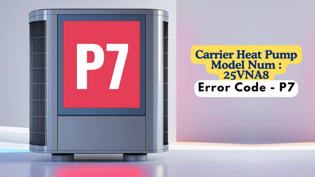 Carrier Heat Pump Model Num 25VNA8, Error Code - P7